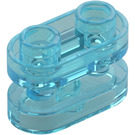 LEGO Transparent Light Blue Brick 1 x 2 Rounded with open Center (77808)