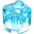 LEGO Transparent Light Blue Brick 2 x 2 Round (3941 / 6143)