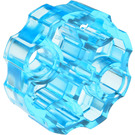 LEGO Transparent Light Blue Connector Round with Pin and Axle Holes (31511 / 98585)