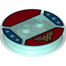 LEGO Transparent Light Blue Dimensions Stand with Wonder Woman (18868 / 19981)
