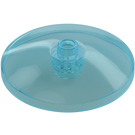 LEGO Transparente celeste Dish 4 x 4 (Espiga abierta) (35394)