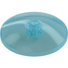 LEGO Bleu Clair Transparent Dish 4 x 4 (Tenon solide) (3960 / 30065)