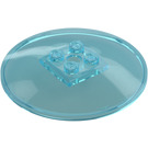 LEGO Transparant lichtblauw Dish 6 x 6 (35327 / 44375)