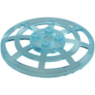 LEGO Azzurro trasparente Dish 6 x 6 Webbed (Supporto quadrato sotto) (4285 / 30234)