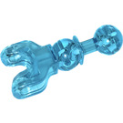 LEGO Transparent Light Blue Double Ball Joint with Ball Socket (90609)