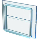 LEGO Transparent Light Blue Glass 1 x 4 x 3 Train Window (4034)