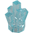 LEGO Transparent Light Blue Glitter Rock 1 x 1 with 5 Points (28623 / 30385)