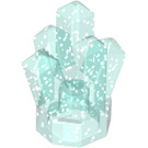 LEGO Transparent Light Blue Glitter Rock 1 x 1 with 5 Points (28623 / 30385)