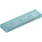 LEGO Transparent Light Blue Glitter Tile 1 x 4 (2431 / 35371)