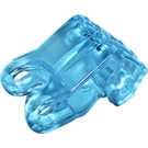 LEGO Bleu Clair Transparent Main 2 x 3 x 2 avec Douille Articulaire (93575)