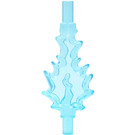 LEGO Transparente celeste Grande Flames con Barra en Both Ends