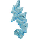 LEGO Azzurro trasparente Lightning Bolt con Foro dell'asse (2149)