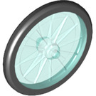 LEGO Transparentes Hellblau Minifigure Fahrrad Rad ohne abnehmbaren Reifen (28578 / 92851)