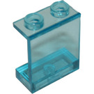 LEGO Transparentes Hellblau Paneel 1 x 2 x 2 ohne seitliche Stützen, hohle Noppen (4864 / 6268)