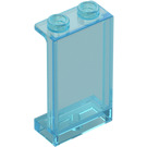 LEGO Transparentes Hellblau Paneel 1 x 2 x 3 mit Seitenstützen - Hohlnoppen (35340 / 87544)