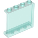 LEGO Transparentes Hellblau Panel 1 x 4 x 3 mit Seitenstützen, Hohlbolzen (35323 / 60581)