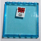 LEGO Transparant Lichtblauw Paneel 1 x 6 x 5 met Poster met 'JACK POT PLAY TO WIN HERE!' Sticker (59349)