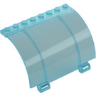 LEGO Transparent Light Blue Panel 5 x 8 x 3.3 Curved with Axle Holes (76798)