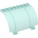 LEGO Transparent Light Blue Panel 5 x 8 x 3.3 Curved with Axle Holes (76798)