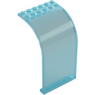 LEGO Transparente celeste Panel 6 x 6 x 9 Curvo (2572)