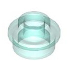 LEGO Transparent Light Blue Plate 1 x 1 Round with Open Stud (28626 / 85861)