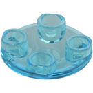 LEGO Bleu Clair Transparent assiette 2 x 2 Rond avec Arrondi Bas (2654 / 28558)