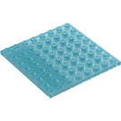 LEGO Bleu Clair Transparent assiette 8 x 8 (41539 / 42534)