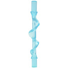 LEGO Azzurro trasparente Power Burst Rod con Spirale Ridge