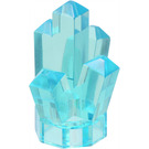 LEGO Transparentes Hellblau Felsen 1 x 1 mit 5 Punkte (28623 / 30385)