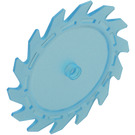 LEGO Transparent Light Blue Saw Blade with 14 Teeth (61403)