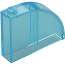 LEGO Transparent Light Blue Slope 1 x 4 x 3 Curved (65734)