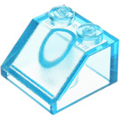 LEGO Bleu clair transparent Pente 2 x 2 (45°) (3039 / 6227)