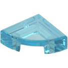 LEGO Transparente celeste Plana 1 x 1 Cuarto Círculo (25269 / 84411)