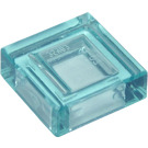 LEGO Transparentes Hellblau Fliese 1 x 1 mit Nut (3070 / 30039)