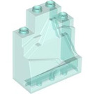 LEGO Bleu clair transparent mur 2 x 4 x 4 Iceberg (3161)