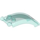LEGO Transparent Light Blue Windscreen 2 x 5 x 2 with Handle with White spider (35375 / 106845)