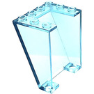 LEGO Bleu Clair Transparent Pare-brise 3 x 4 x 4 Inversé avec bords supérieurs carrés  (4872)