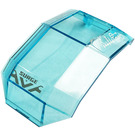 LEGO Transparent Light Blue Windscreen 4 x 4 x 4.3 with Handle with 'SURGE', Chevron Sticker (11289)