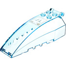 LEGO Transparent Light Blue Windscreen 4 x 8 x 2 with Handle with HUD Sticker (38480)