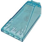 LEGO Transparent Light Blue Windscreen 4 x 8 x 2 with Handle with Panel display Sticker (21849)