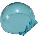 LEGO Transparent Light Blue Windscreen 6 x 6 x 3 Dome with Hinge (30083)