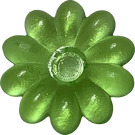 LEGO Transparent Light Bright Green Clikit Daisy 2 x 2 with 10 Petals (45455 / 46281)