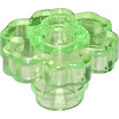 LEGO Transparentes leuchtendes Hellgrün Blume 2 x 2 mit offener Noppe (4728 / 30657)