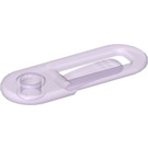 LEGO Transparent Light Purple Paper Clip - Clikits with 1 Hole (48200)