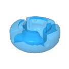 LEGO Bleu royal clair transparent Clickits Rond 2 x 2 (45477 / 51509)