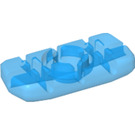 LEGO Transparent Light Royal Blue Rectangular Clikits Icon with Hole 1 x 3 (51036)
