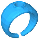 LEGO Gennemsigtig lys Royal blå Ring Ø14,7 - Polished (51686)