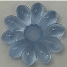 LEGO Transparent Medium Blue Clikit Daisy 2 x 2 with 10 Petals (45455 / 46281)