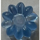 LEGO Transparentes Mittelblau Clikits 2 x 2 Blume mit 10 Blütenblätter mit Loch (45458 / 46283)