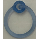 LEGO Transparent Medium Blue Clikits Ring 3.5 x 3.5 (51026)